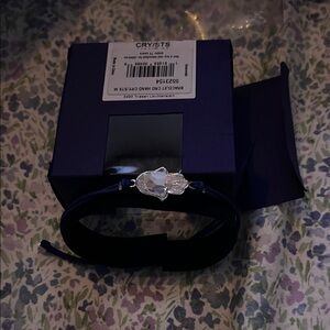 Swarovski Power Collection Hamsa Hand blue bracel